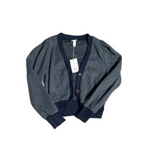 A new day Fleece Cardigan - Navy